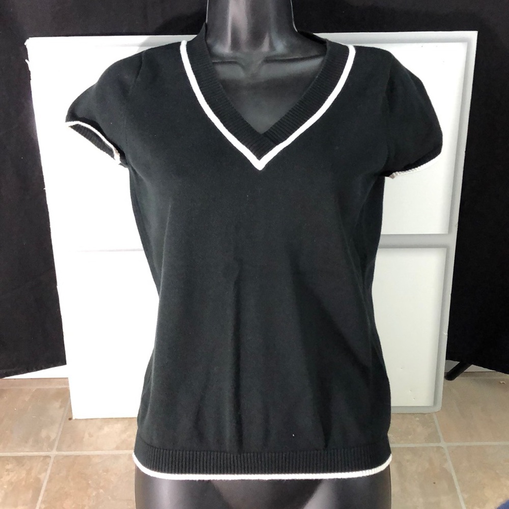 Ann Taylor Petites Black Summer Sweater size MP a1